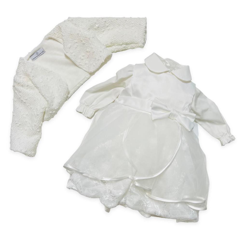 Abito Battesimale Neonata - Mstore016 - Abito cerimonia neonata - Nazzareno Gabrielli