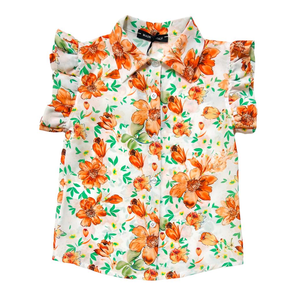 Camicia Neonata Fantasia a Fiori - Mstore016 - Camicia neonata - Great joy