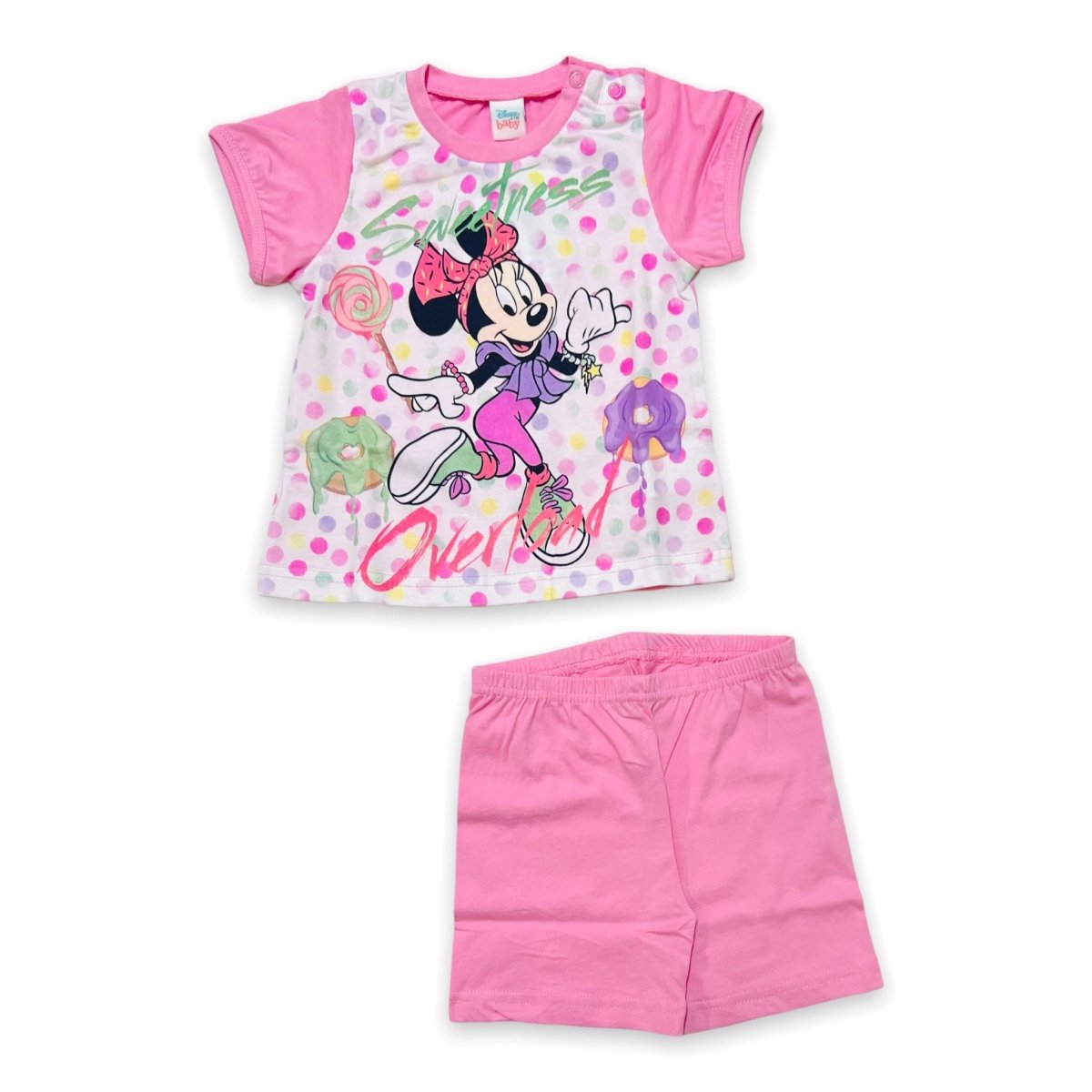 Pigiama 100% Cotone Disney Minnie - Mstore016 - Pigiama neonata - Disney