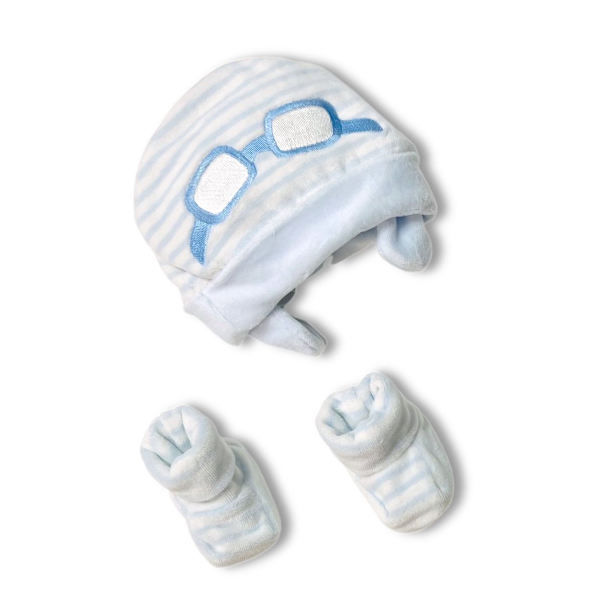 Set Cappello+Scarpe in ciniglia Pastello 0/3 Mesi - Mstore016 - Set neonato - Pastello