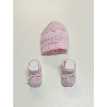 Set Cappello+scarpe in Cotone 0/3 Mesi - Mstore016