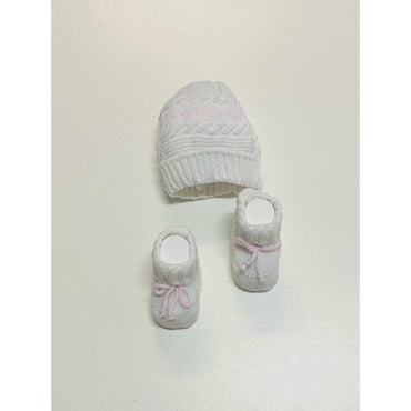 Set Cappello+scarpe in Cotone 0/3 Mesi - Mstore016