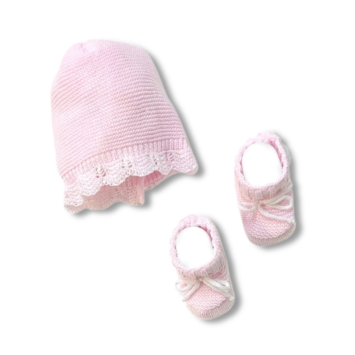 Set Cappello+scarpe in Cotone 0/3 Mesi - Mstore016 - Set neonata - La Rocca