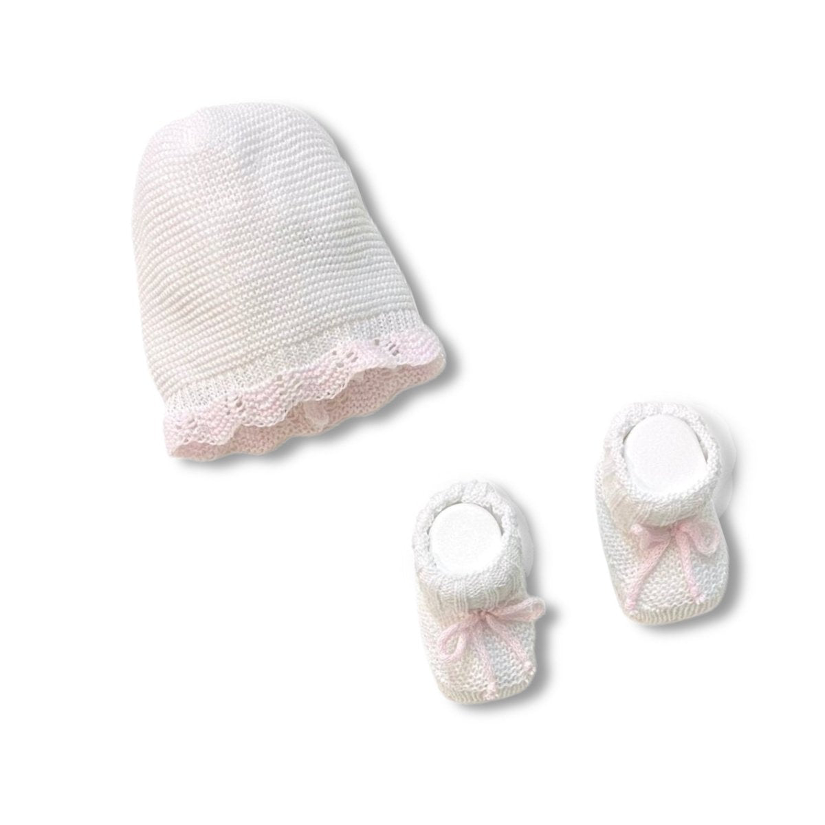 Set Cappello+scarpe in Cotone 0/3 Mesi - Mstore016 - Set neonata - La Rocca