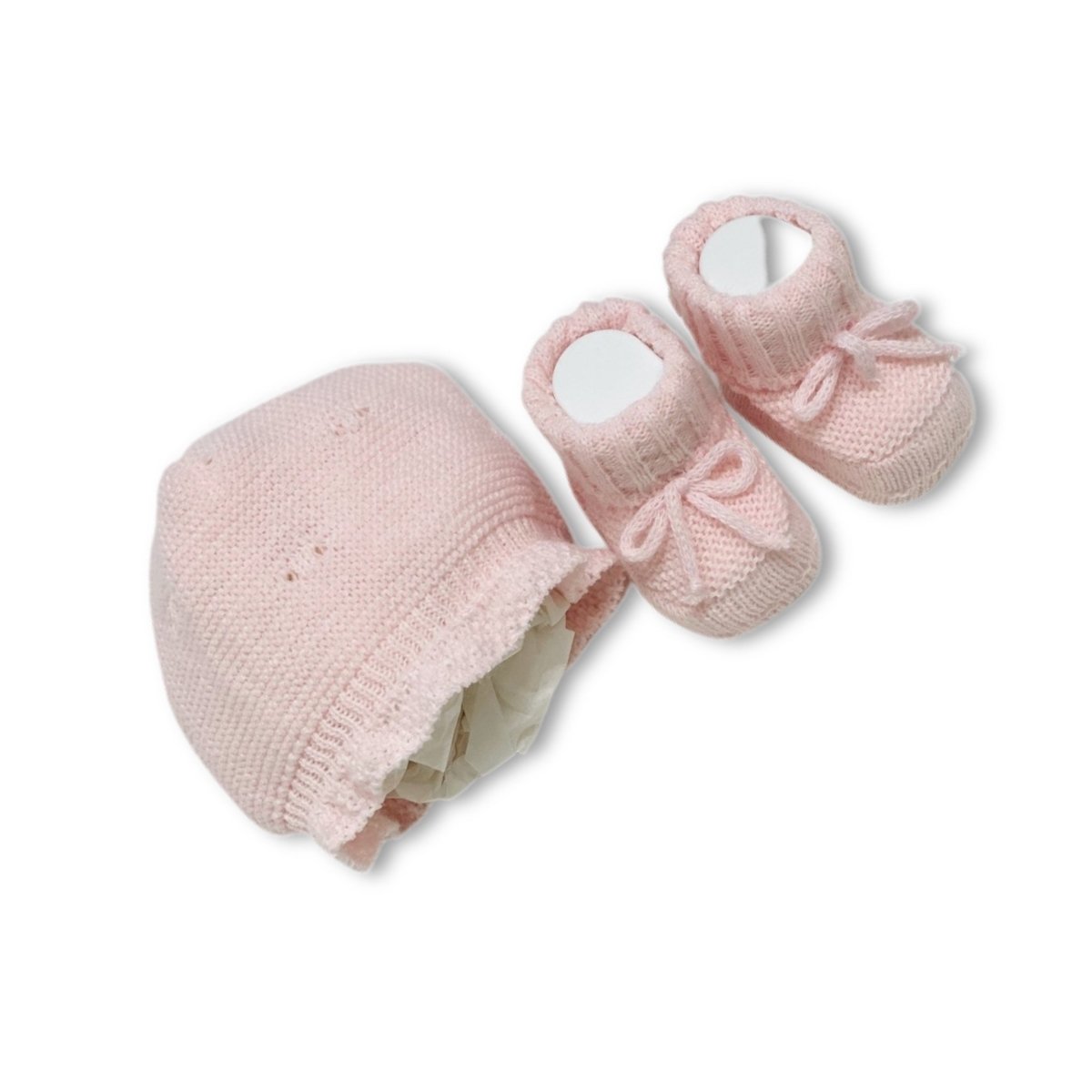 Set Cappello+scarpe in Misto Lana 0/3 Mesi - Mstore016 - Set neonata - La Rocca