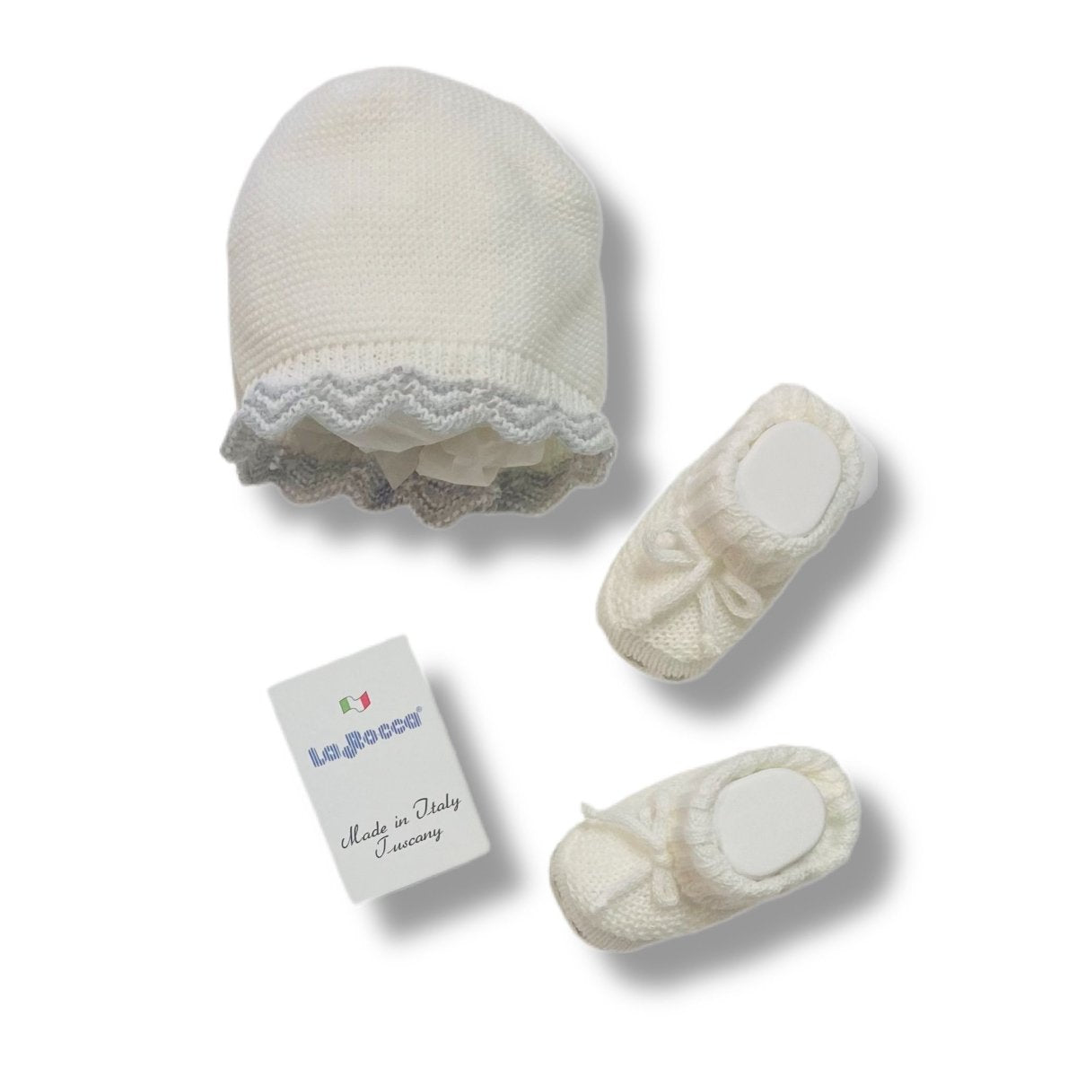 Set Cappello+scarpe in Misto Lana - Mstore016