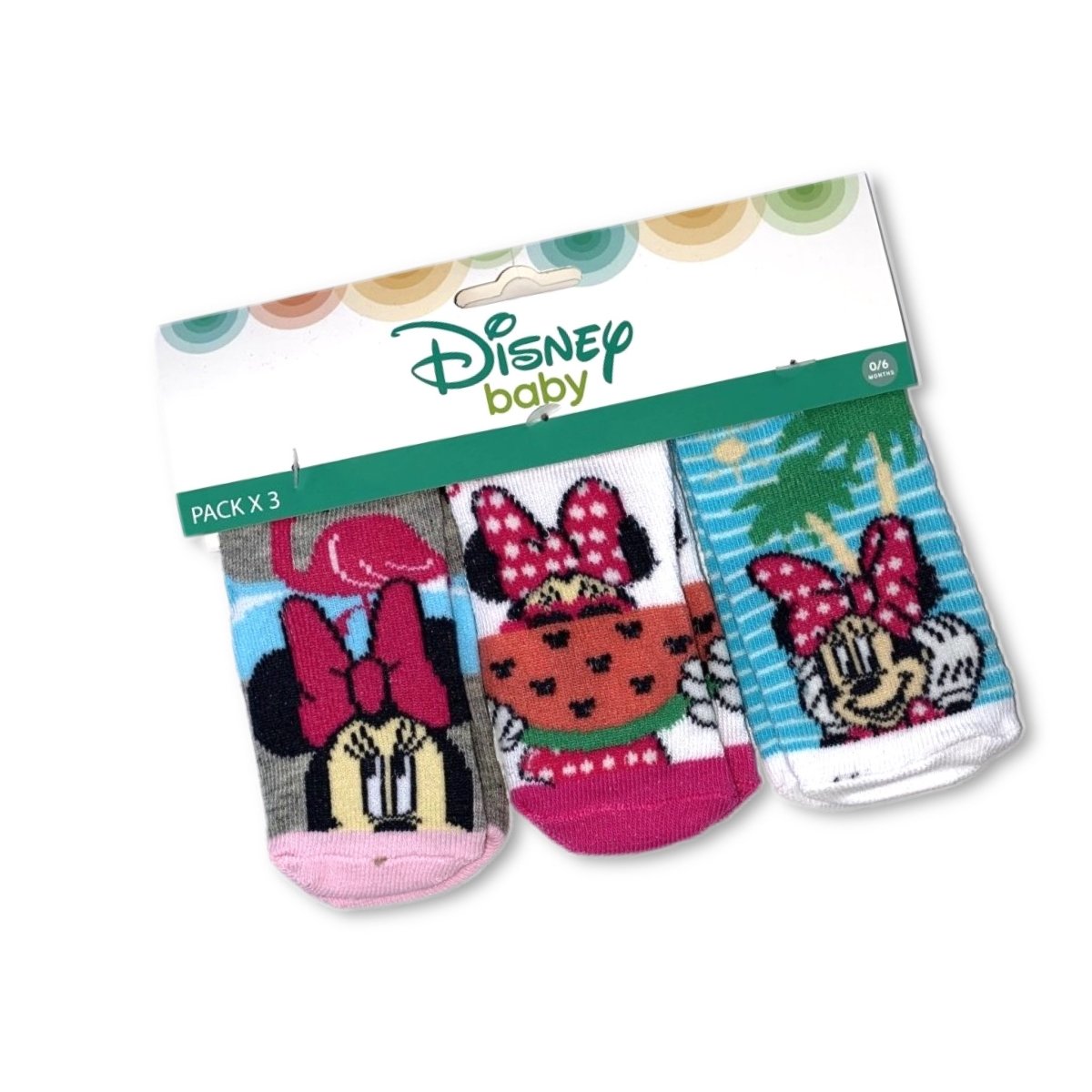 Tris calzini Disney Minnie - Mstore016 - Tris calzini Disney - Disney