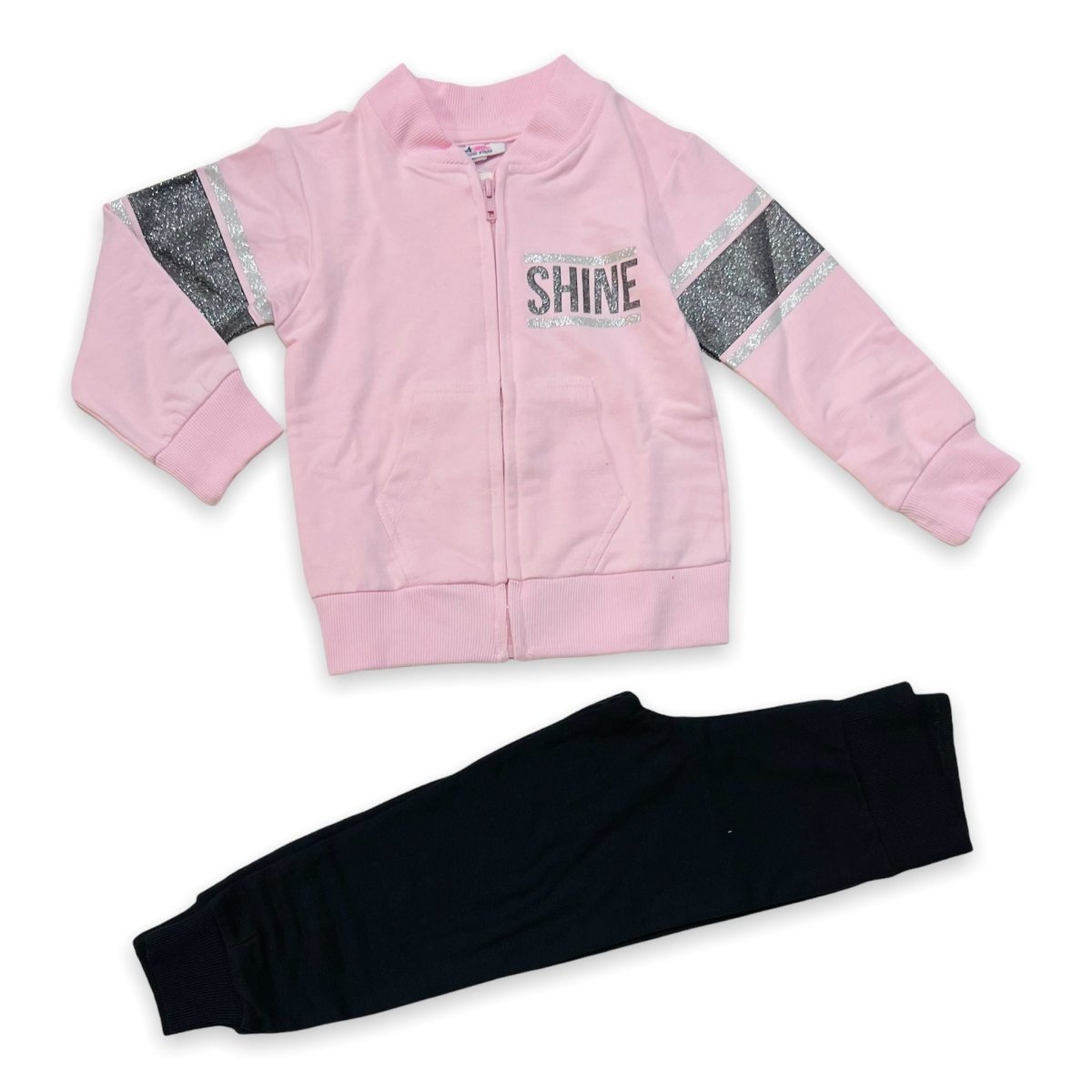 Tuta In Cotone Con Zip Young Stars - Mstore016 - Tuta Bimba - Young Stars